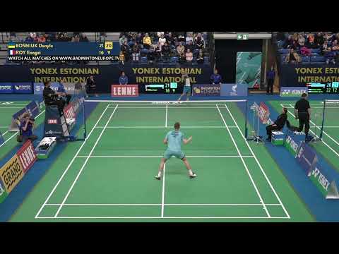 Match point - Danylo Bosniuk vs Enogat Roy - MS, SF - Estonian Int. 2024