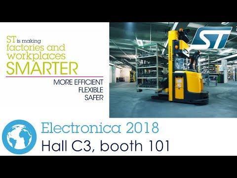 STMicroelectronics at Electronica 2018, industrial applications (Hall C3 - booth 101)