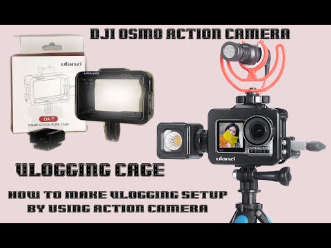 Ulanzi QA-7 Osmo Action vlog Cage | Cheap and Best Vlogging Cage for DJI Osmo Action Camera