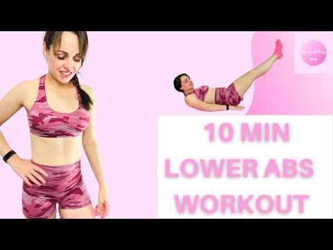 10 Minute Lower Ab's Workout/ Target the Lower Belly