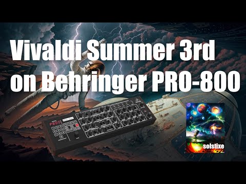 Solstixe 008-orp - Vivaldi Summer 3rd on Behringer PRO-800 #behringer #vivaldi