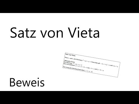 Beweis: Satz von Vieta (*)