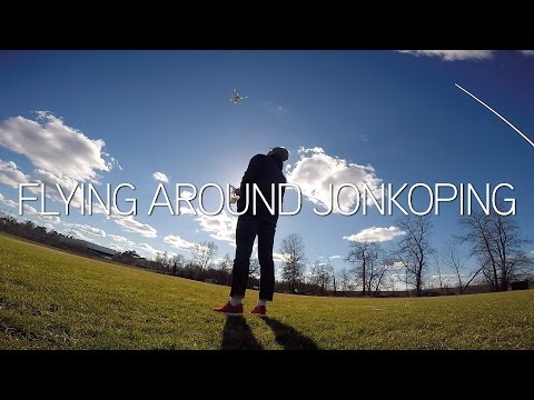 Flying around Jonkoping! (with DJI Phantom 2 Vision+) (HD)