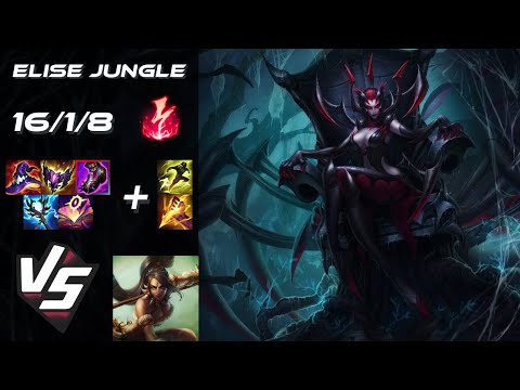 JUNGLE Elise vs Nidalee - EU Challenger Patch 25.22