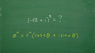 De Moivre’s Theorem – powers of complex numbers