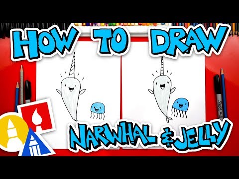 How To Draw Narwhal And Jelly - YouTube