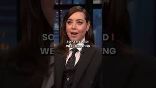 Aubrey Plaza's wild story of living with Patti LuPone! #AubreyPlaza #PattiLuPone #Broadway
