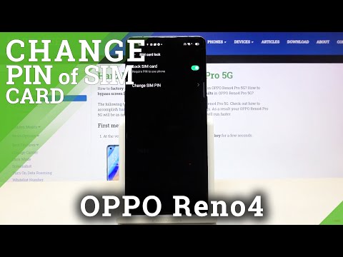 How to Change SIM PIN in OPPO Reno 4 – Find SIM Options