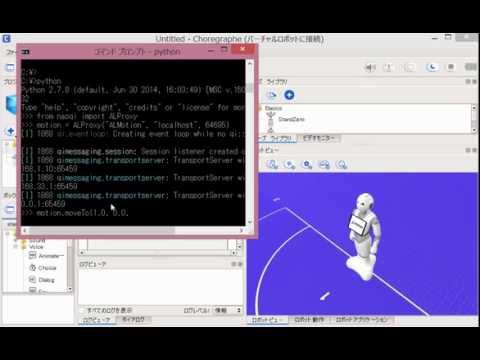 Ajuster le robot virtuel de Pepper avec le SDK Python