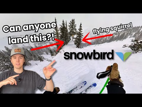 We tried landing the hardest drop at Snowbird - Flying Squirrel