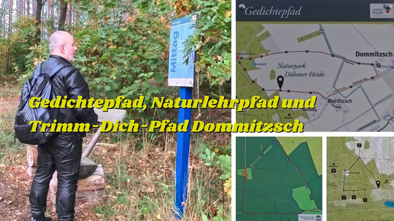 Gedichtepfad, Naturlehrpfad und Trimm-Dich-Pfad Dommitzsch