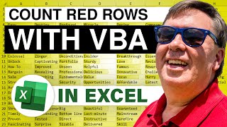 Learn Excel 2010 - &quot;Count Red Rows&quot;: Podcast #1687