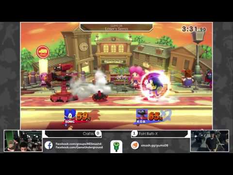GUMS08 Singles (Loser's Semis) - HSG Craftis (Sonic) vs Raffi-X (ROB)