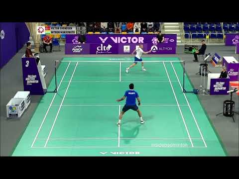 Mithun MANJUNATH Vs Victor SVENDSEN Orleans Masters Badminton match highlights 2023 #badminton