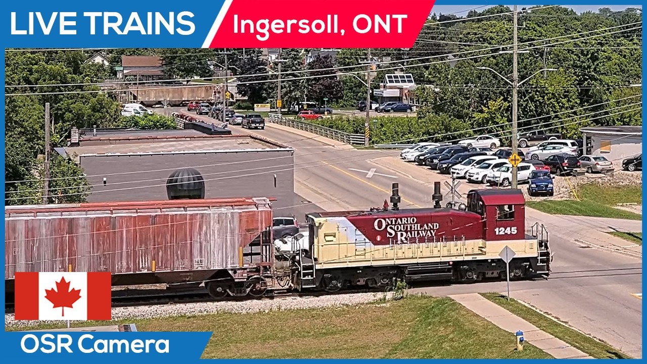 Live webcam view of OSR Railroad Crossing, Ingersoll