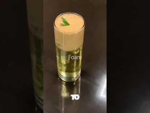 milk clarification mix with coffee foam 😂  #coffeelover #coffeetime #barista #moctail #coctail