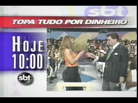 Intervalo do Programa Tempo de Alegria 1997 Chamada do Topa Tudo Por Dinheiro com Silvio Santos ✅