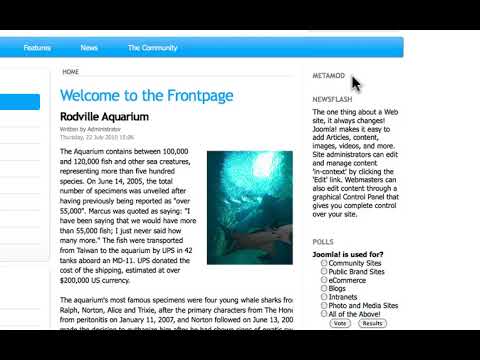 Joomla 1 5 Intermediate Lesson 20 MetaMod