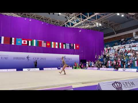 Alina Harnasko Clubs AA 1st UAE Gymnastika Cup 2022