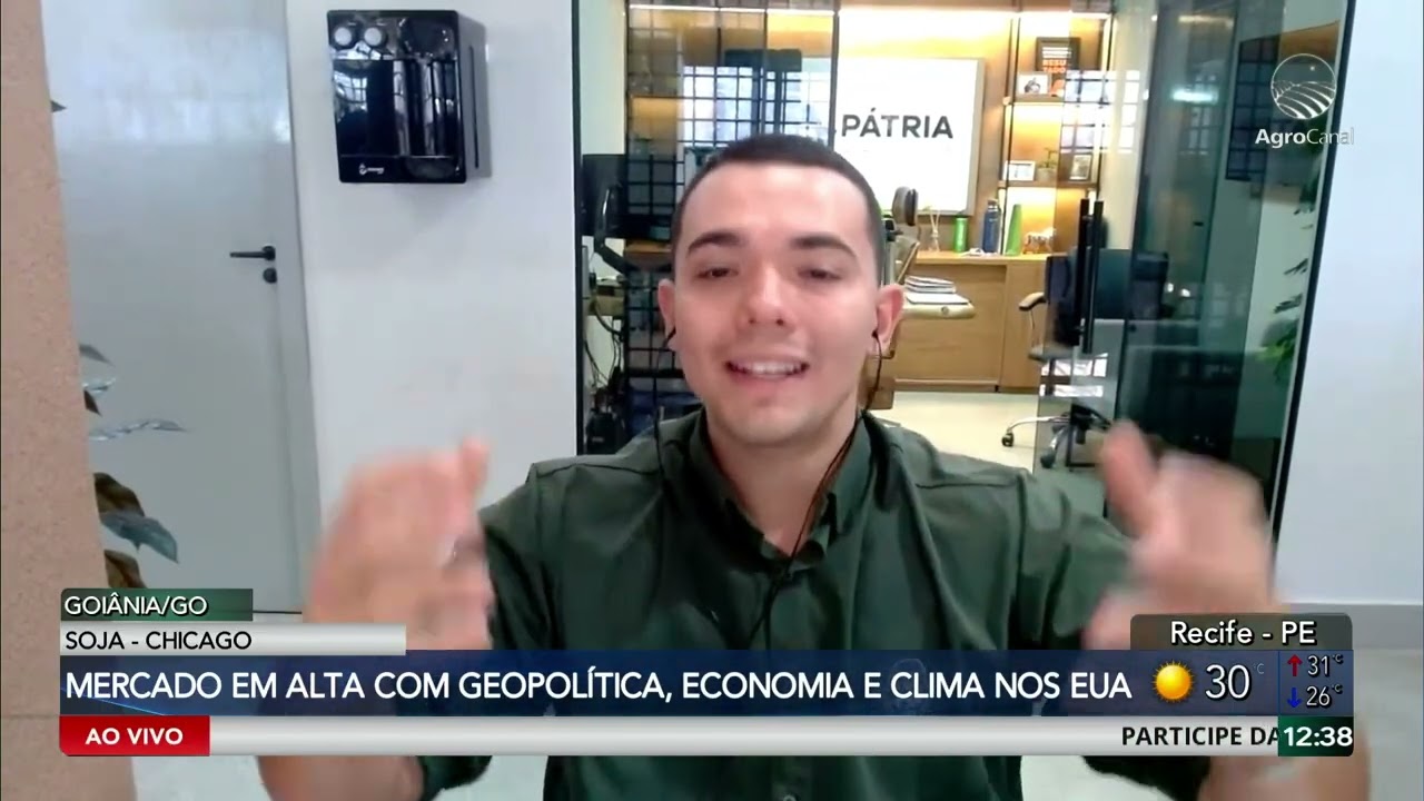 Soja em Chicago opera em alta com influência de fatores globais