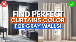 What Color Curtains Go With Gray Walls | Wall Curtains Ideas