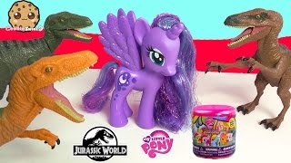 Jurassic World Velociraptor Target Exclusive with My Little Pony Princess Luna &amp; Fash'ems Blind Bag
