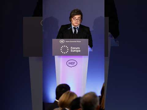 MILEI llama a Sánchez «impresentable dictador» en su visita a España #shorts