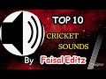Top 10 Cricket Sounds | Bat Sound | Wicket Sound | By Faisal Editz🔥❤️