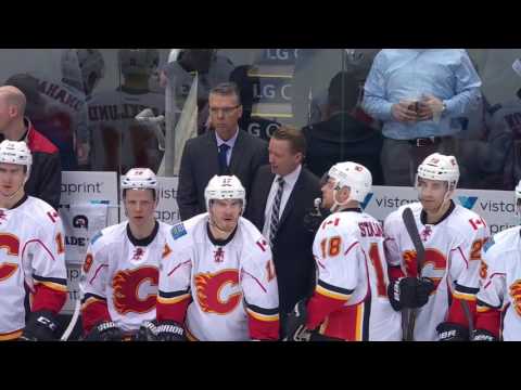 Komarov hit on Gaudreau - Jan 23, 2016