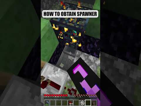 HOW TO GET SPAWNER IN SURVIVAL MIONECRAFT #shorts