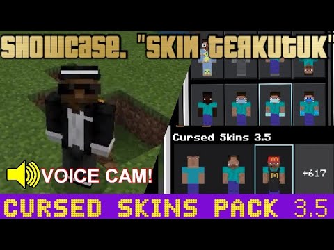 Aviic - SKIN Paling TERKUTUK Di Minecraft! Voice Cam | Showcase Cursed Skins 3.5 | Minecraft Pocket edition!