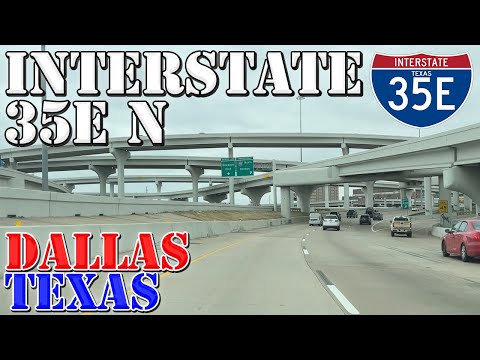 I-35E North - Dallas - Texas - 4K Highway Drive