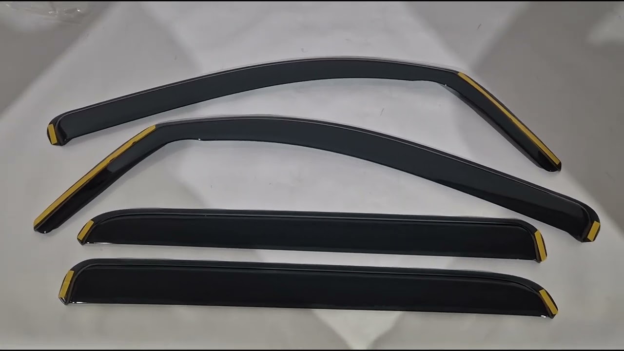 Toyota Tundra 2007-2021 рр. Вітровики вставні Niken Luxury (2014-2021, CrewMax/Crew Cab, 4 шт) Video 1