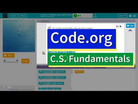 Code.org Nested Loops with Frozen Lesson 13 Puzzle 1 Answers Explained | Course E Tutorial 2021