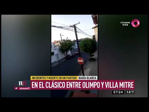 Incidentes y muerte en el clásico entre Olimpo y Villa Mitre