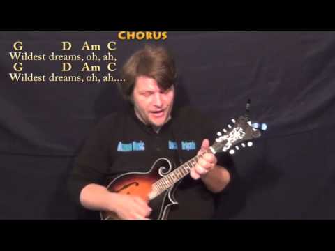 Wildest Dreams (Taylor Swift) Mandolin Lesson in G with Chords/Lyrics