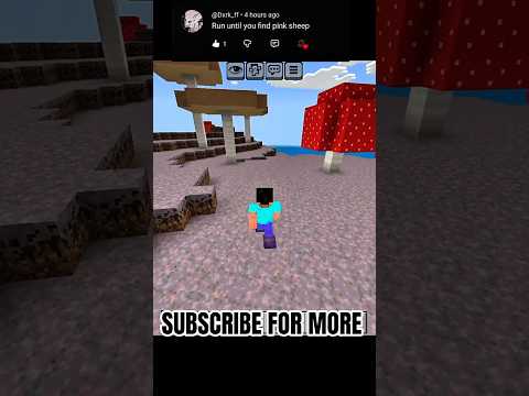 Run until I find Pink ship #minecraft #shorts