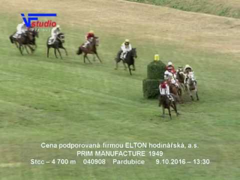 9. 10. 2016 - 4. dostih - Cena podporovaná firmou ELTON hodinářská, a.s. PRIM MANUFACTURE 1949
