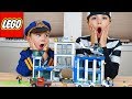 Costume Pretend Play | Lego City Police Station! | JackJackPlays