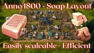 Anno1800 - Soap Production Layout (efficient scale