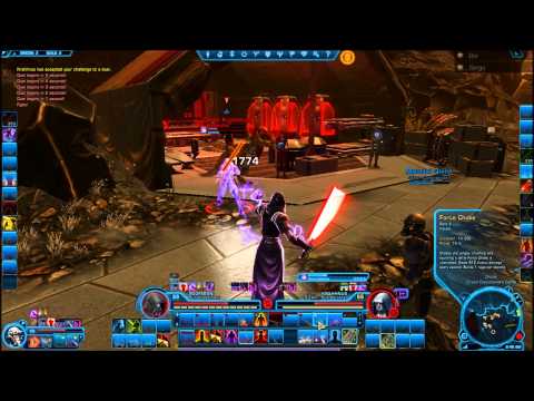 SWTOR Sith Juggernaut (Level 55) vs (Level 55) Sith Sorcerer Dueling