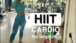 2MINS HIIT CARDIO WORKOUT | for beginners
