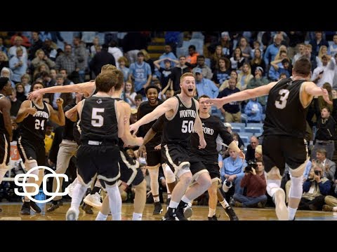 How Wofford celebrated their 'monumental' win over UNC | SportsCenter | ESPN