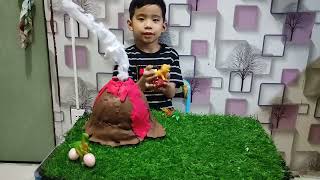 How to make a clay volcano