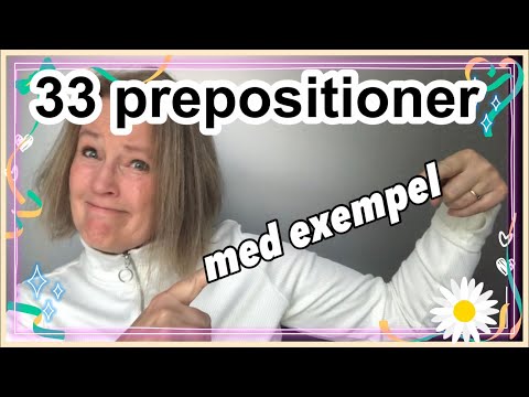 33 prepositions with examples - Swedish grammar - Learn Swedish with Marie