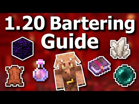 The Ultimate Minecraft 1.20 Piglin Bartering/Trading Guide - Auto Farm, All Trades and More!
