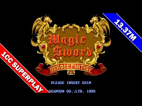 Magic Sword: Heroic Fantasy 1CC (USA) / マジックソード [Arcade] - Score: 13,373,829