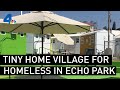 "Tiny Home Village" for Homeless Welcomes Residents in Echo Park | NBCLA