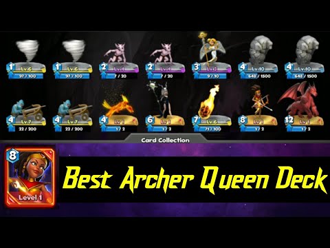 Best 🤗Archer Queen 🔥Deck | castle crush 💥 gameplay