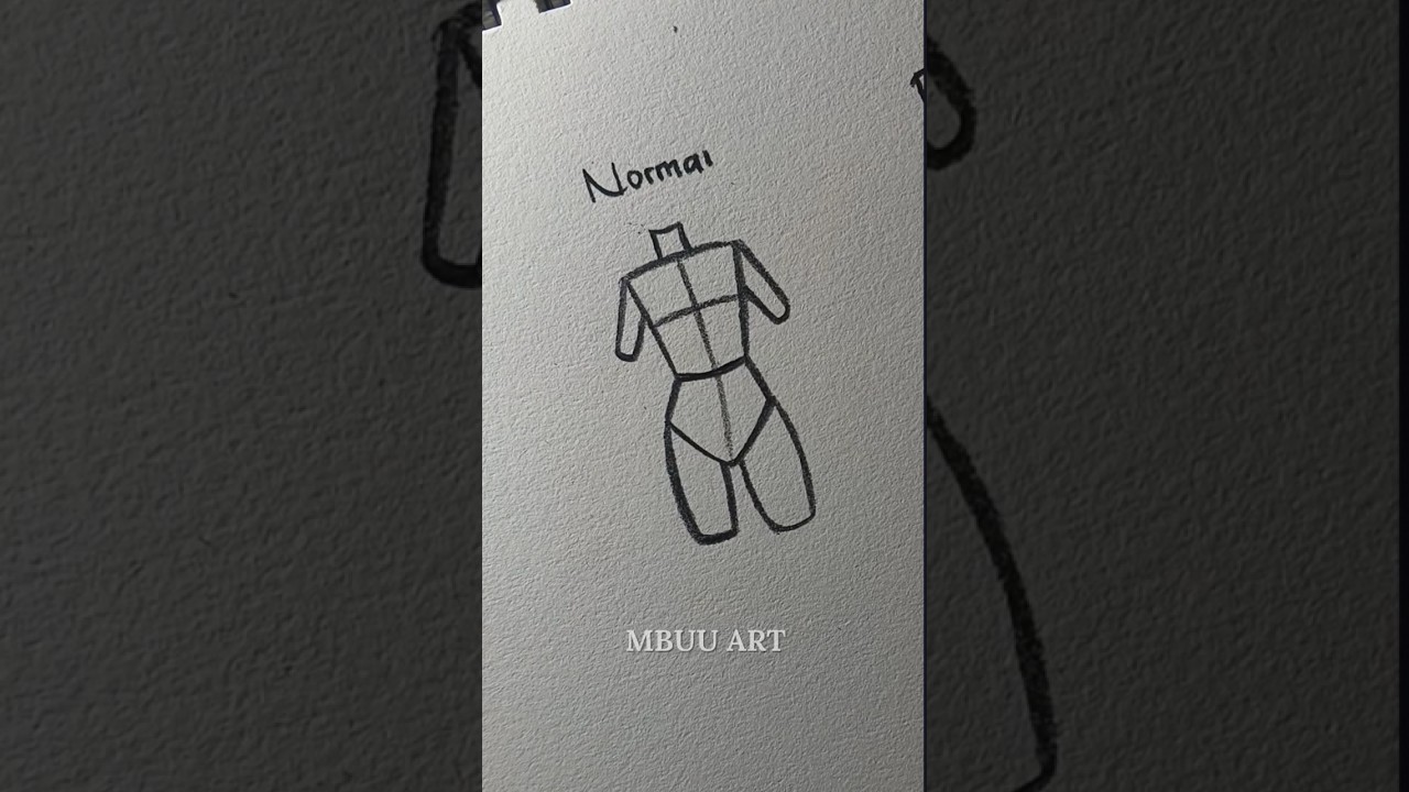 How to draw body torso easy to legend✏️ #drawing #tutorial #howtodraw #sketch #art #shorts